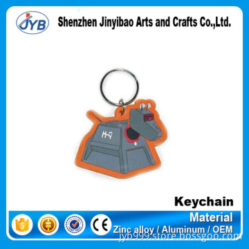 custom cheap promotional plastic rubber keychain maker